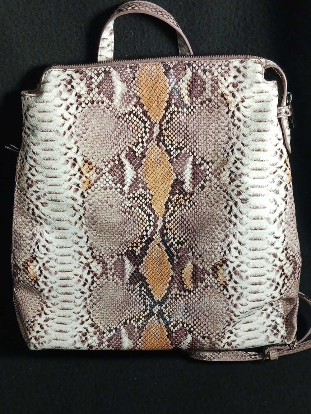 A New Day Faux Snakeskin Backpack Purse/Bag